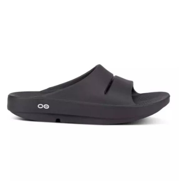 OOFOS OOAHH RECOVERY SLIDE SANDAL - Black Size 9 Men\'s Size 11 Women’s main image 3